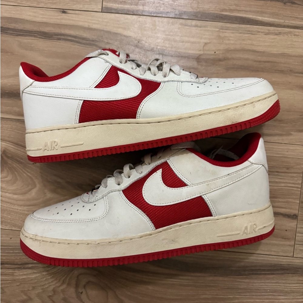 Nike Red and White custom Air Force 1’s